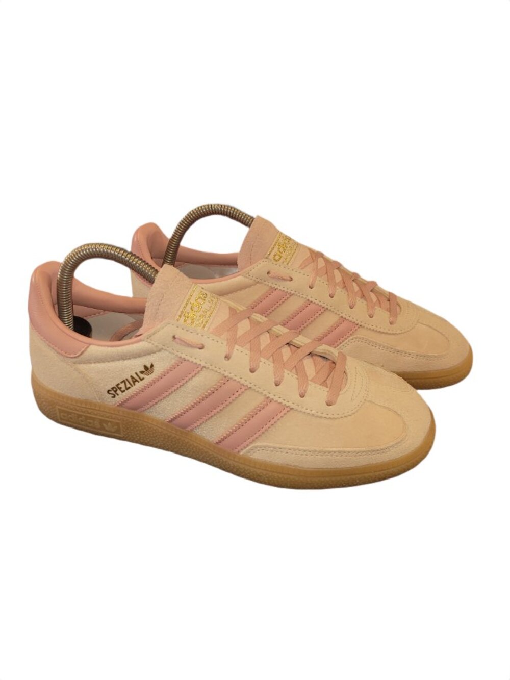 Adidas Handball Spezial Wonder Quartz Pink Tan Gum Sneakers ♀️ Women's Size 8.5 - Picture 9 of 16